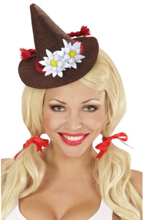 Mini sombrero bávaro  edelweiss unisex