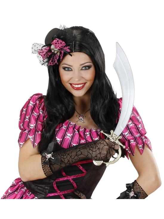 Mini Sombrero con Calavera y Lazo