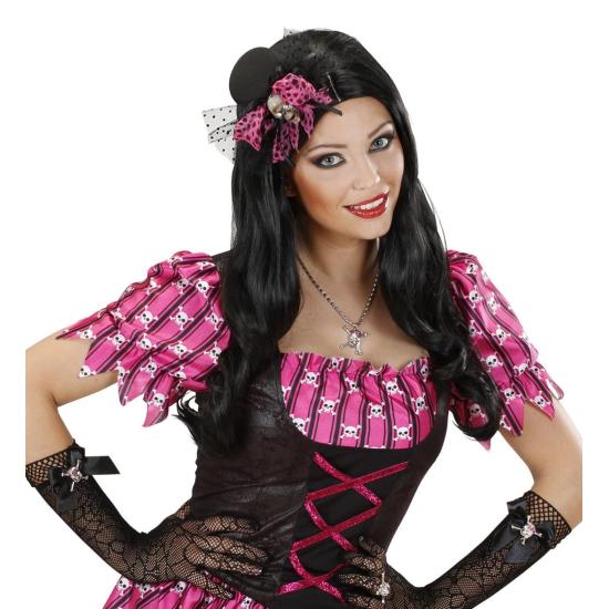 Mini Sombrero con Calavera y Lazo Mini Sombrero con Calavera y Lazo