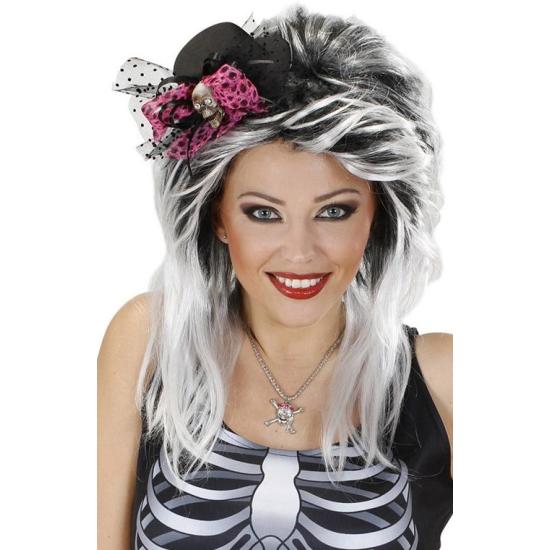 Mini Sombrero con Calavera y Lazo Mini Sombrero con Calavera y Lazo