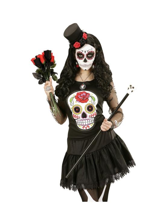Mini sombrero  Tul y 4 Rosas