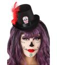 Mini sombrero Gótico con calavera