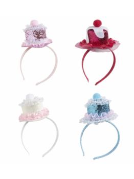 Mini sombrero Tarta brillante