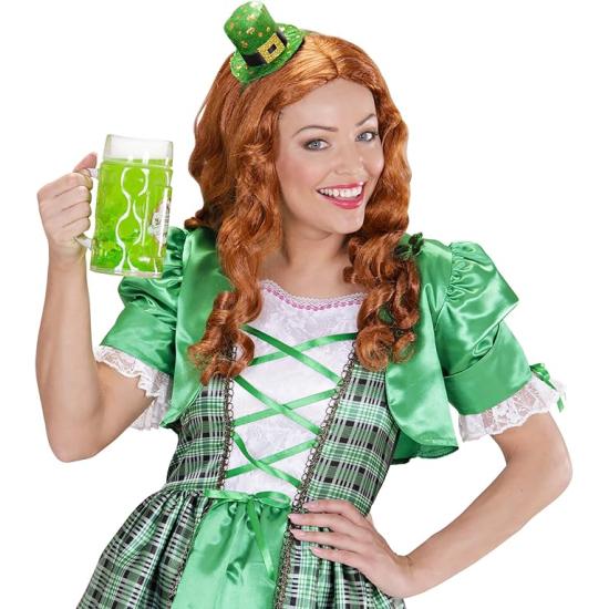 Mini sombrero verde San Patricio en diadema | Accesorios fiesta