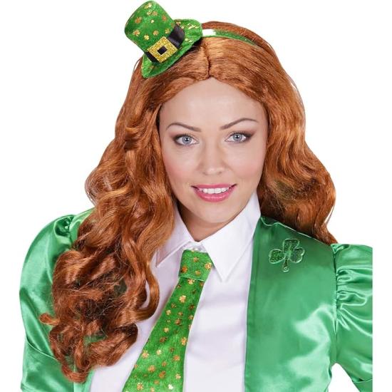 Mini sombrero verde San Patricio en diadema | Accesorios fiesta