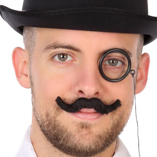 Monóculo con bigote para disfraces Monóculo con bigote para disfraces