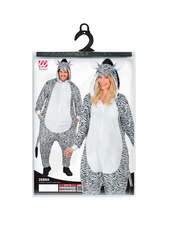 Mono Cebra Unisex de Felpa para Adulto