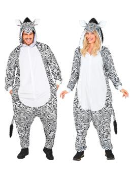 Mono Cebra Unisex de Felpa para Adulto