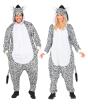 Mono Cebra Unisex de Felpa para Adulto