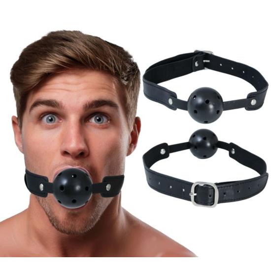 Mordaza Bola Erótica para Adultos – Negro (Unisex)