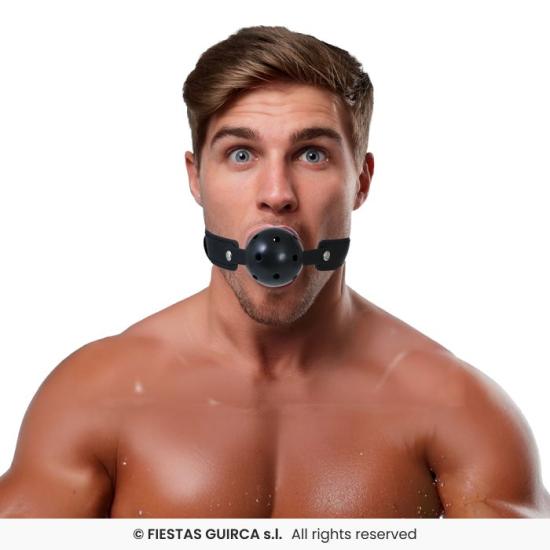Mordaza Bola Erótica para Adultos – Negro (Unisex)