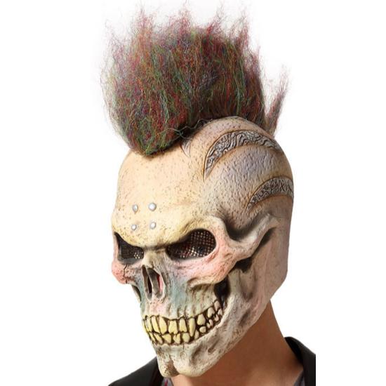 Máscara  Calavera Terror con pelo Máscara  Calavera Terror con pelo
