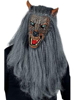 Máscara  Hombre Lobo con Pelo