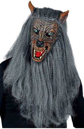 Máscara  Hombre Lobo con Pelo