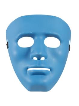 Mascara para disfraces Anonymous azul