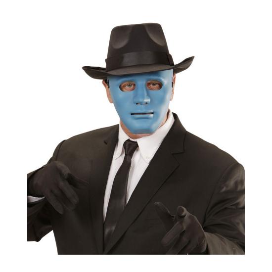 Mascara para disfraces Anonymous azul