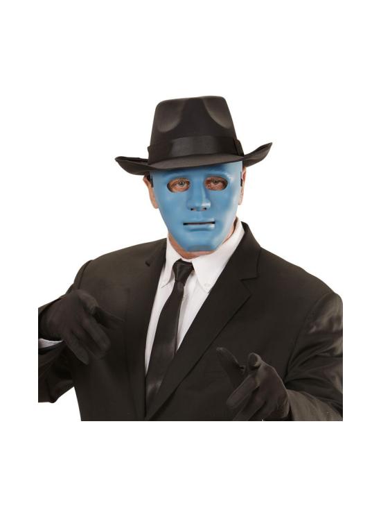Mascara para disfraces Anonymous azul