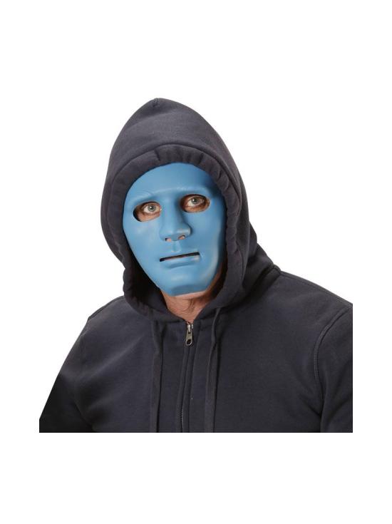 Mascara para disfraces Anonymous azul
