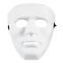 Mascara para disfraces Anonymous blanca