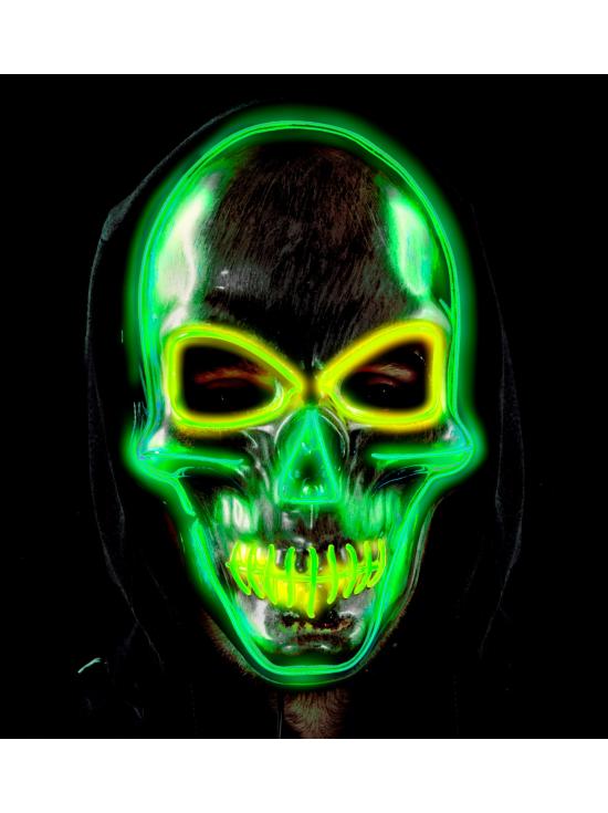 Máscara LED calavera color