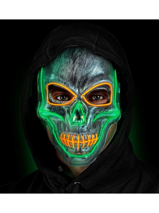 Máscara LED calavera color