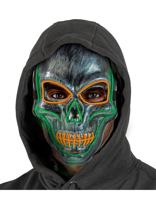 Máscara LED calavera color
