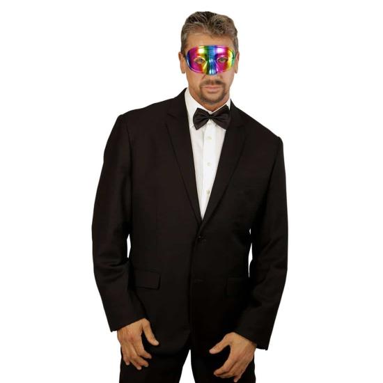 Antifaz Arcoíris Metalizada Unisex.