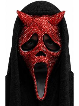 Máscara brillante con cara de diablo Ghost Face