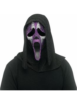 Máscara Brillante de Bufón Ghost Face – Terror con Estilo y Brillo