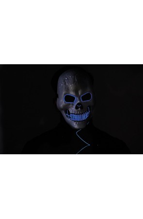 Máscara calavera con luz la purga