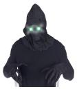 Máscara Cara Invisible con Ojos Luminosos Verdes