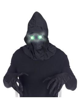 Máscara Cara Invisible con Ojos Luminosos Verdes