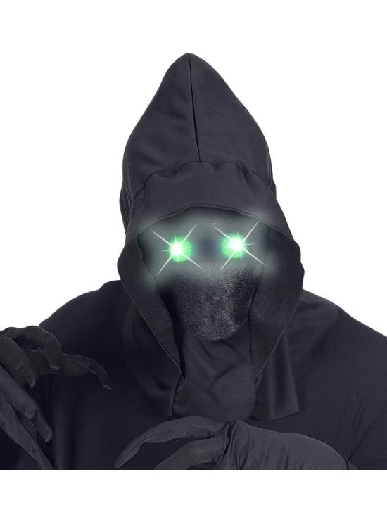 Máscara Cara Invisible con Ojos Luminosos Verdes