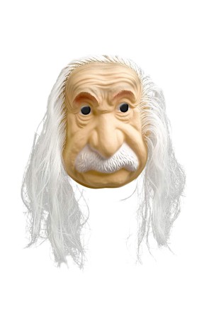 Máscara Científico Einstein con Pelo