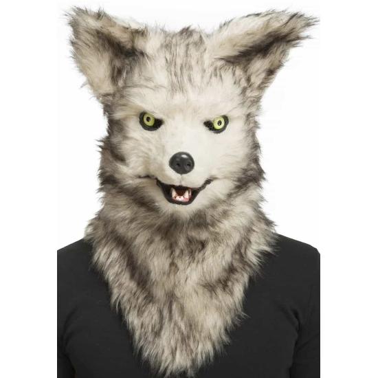 Máscara con Mandíbula Móvil de Animal Lobo adulto Máscara con Mandíbula Móvil de Animal Lobo adulto