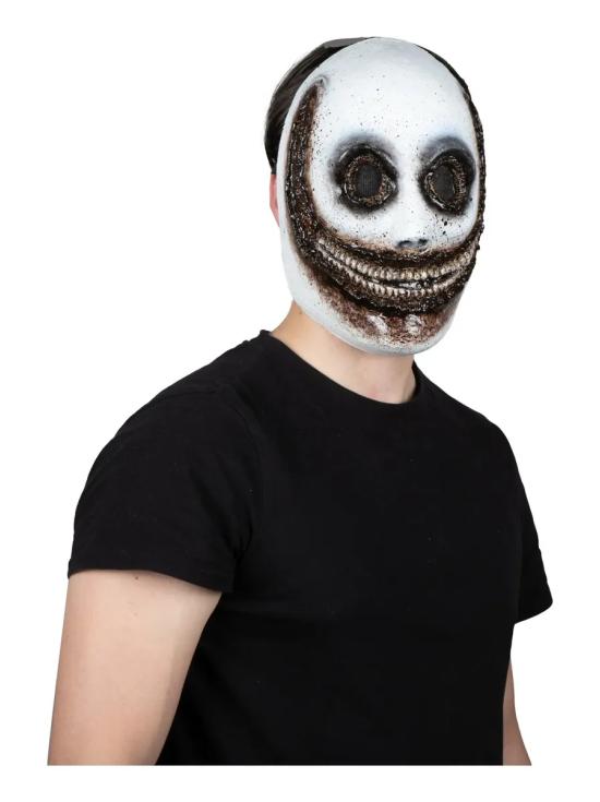 Máscara Creepy Happy Ghoulish de Sonrisa Terrorífica para Halloween