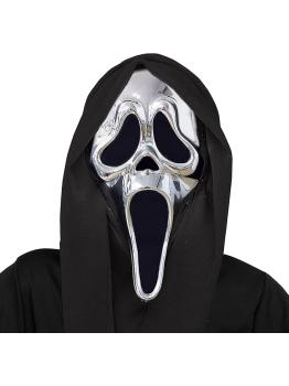 Máscara cromada Ghost Face para adulto