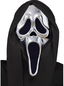 Máscara cromada GhostFace para adulto