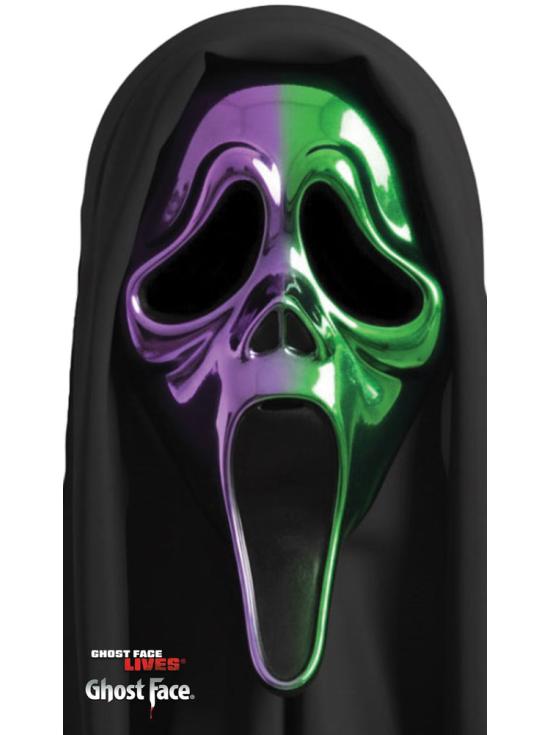 Máscara cromada ombré Ghost Face
