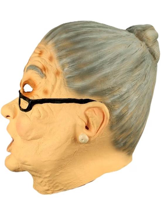 Máscara de Abuela Anciana de Látex Ghoulish Talla Única