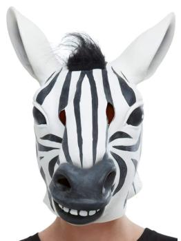 Máscara de Animal Cebra Latex adultos