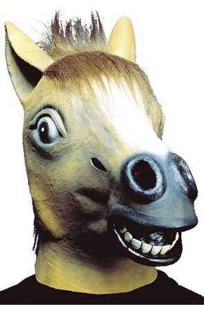 Máscara de Caballo para disfraz con Pelo