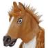 Máscara de Caballo para disfraz con Pelo marrón
