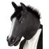 Máscara de Caballo para disfraz con Pelo negra