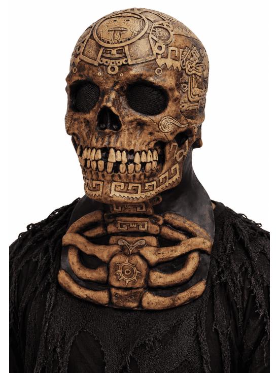 Máscara de Calavera Azteca para Adulto de Látex | Ghoulish Productions  Copiar
