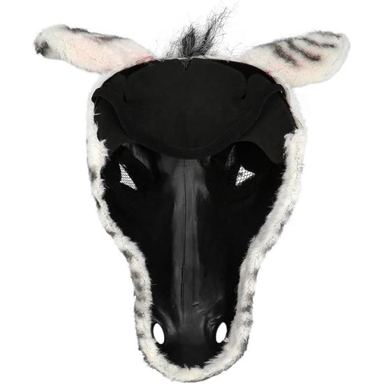 Máscara de Cebra con Pelo para adulto