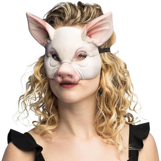 Máscara de Cerdo Realista para Disfraz | Animal EVA Carnaval Halloween