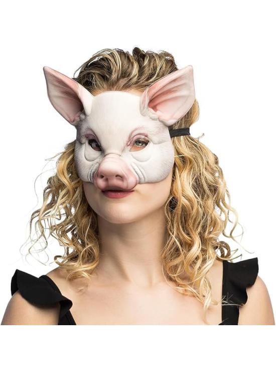 Máscara de Cerdo Realista para Disfraz | Animal EVA Carnaval Halloween