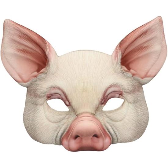 Máscara de Cerdo Realista para Disfraz | Animal EVA Carnaval Halloween