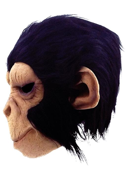 Máscara de Chimpancé George de Látex Realista – Ghoulish Productions